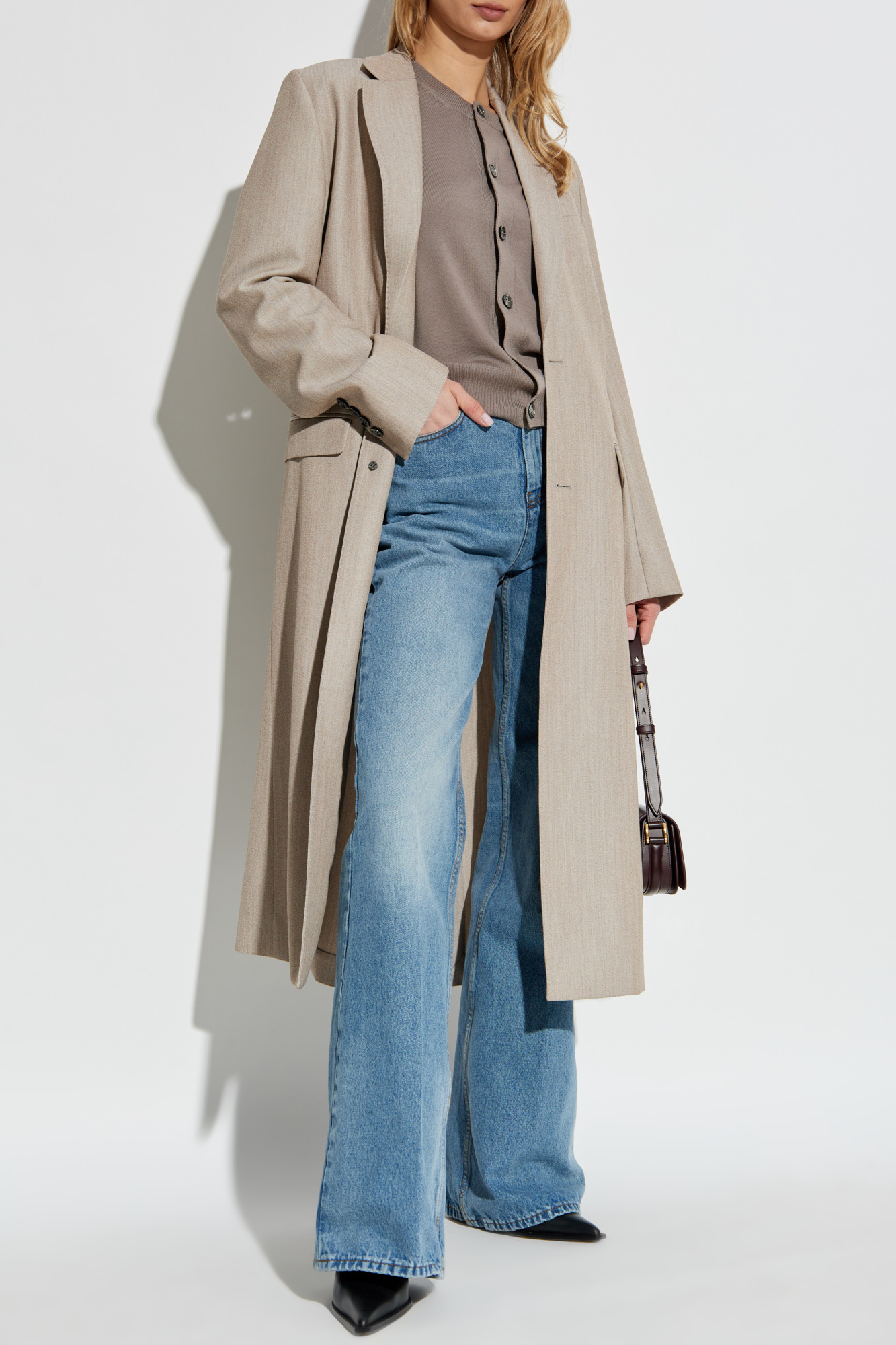 【送料&関税込】Ami Alexandre Mattiussi Beige Wool Coat Ami Alexandre Mattiussi Beige Wool Coat | italist